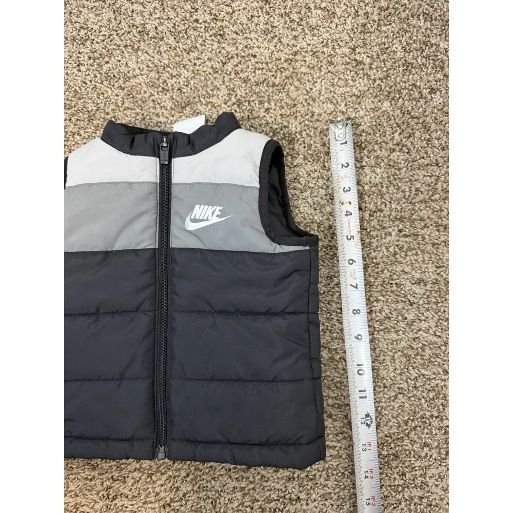 Nike Toddler Puffer Vest Black Fall‎ Outerwear Unisex Kids Size 12 Months